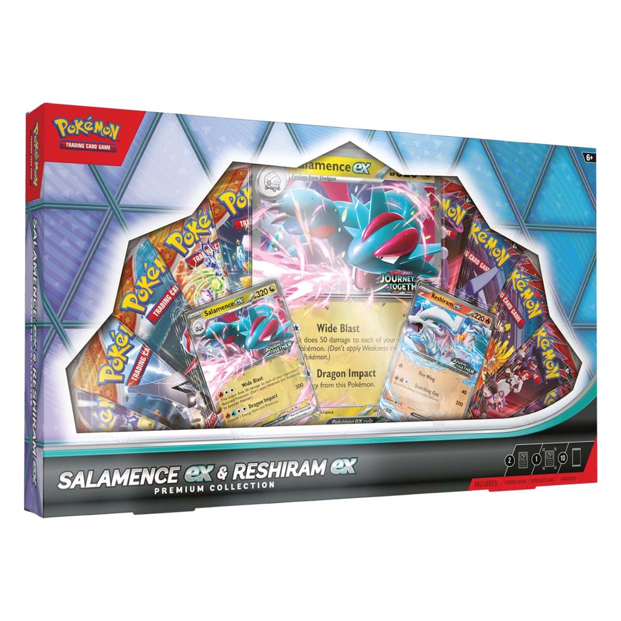 Salamence ex & Reshiram ex Premium Collection Box