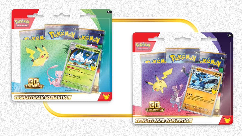 Pokemon TCG: 30th Celebration Tech Sticker Collection (Case of 12)