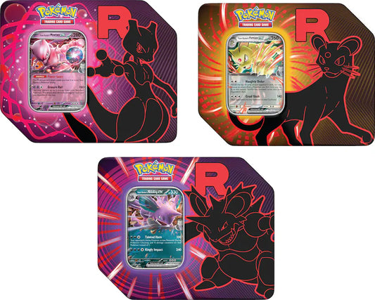 Team Rocket Tins - Set of 3