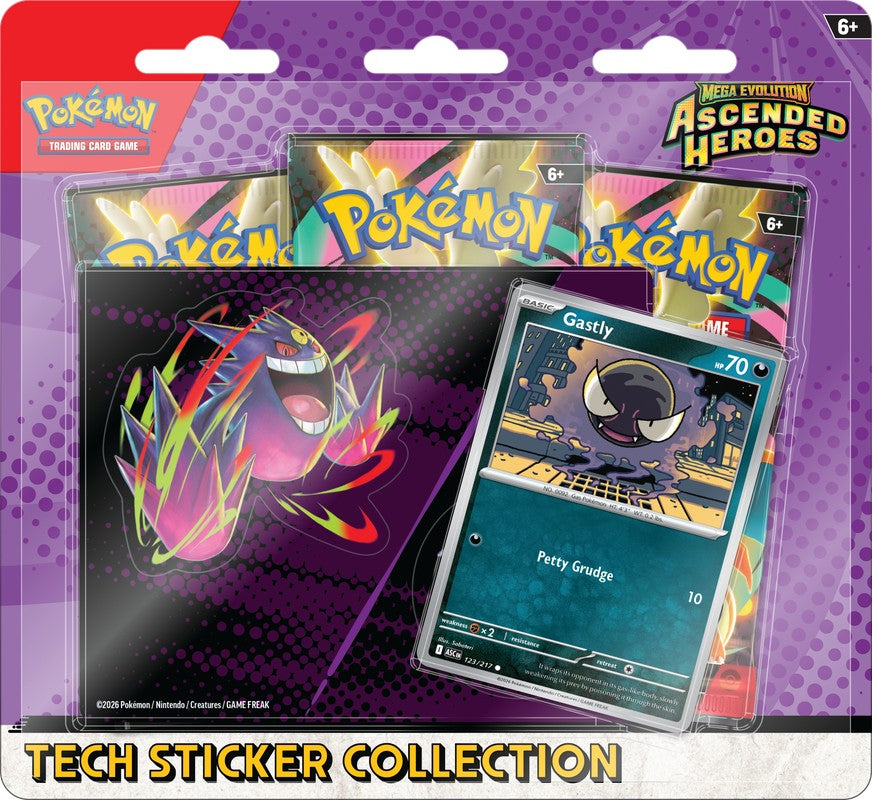 Pokemon Mega Evolutions Ascended Heroes Tech Sticker Collection - Release Date: 01/30/2026