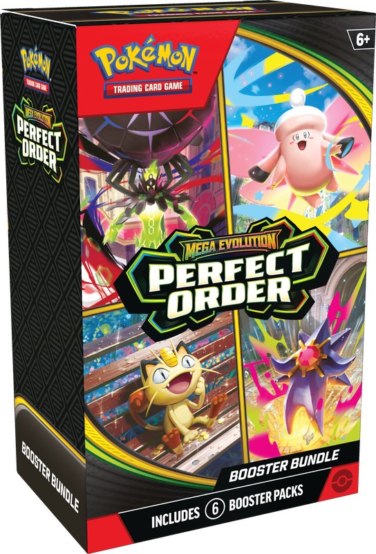 Pokémon TCG Mega Evolutions ME3 Perfect Order Booster Bundle 6 factory sealed packs