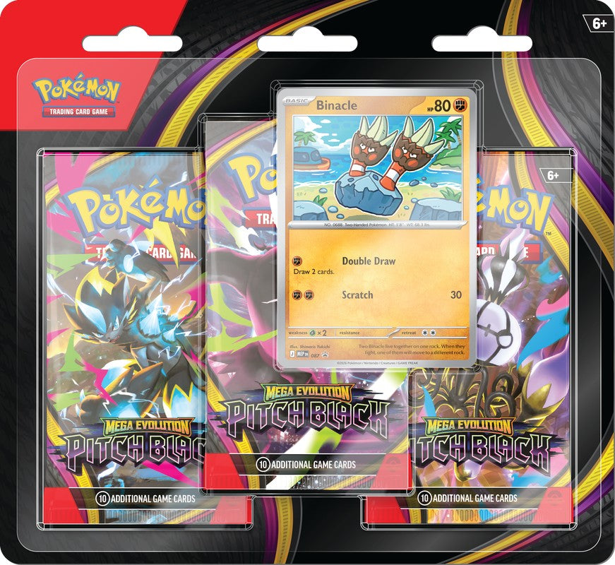 Pokémon TCG: Mega Evolution — Pitch Black 3-Pack Blister